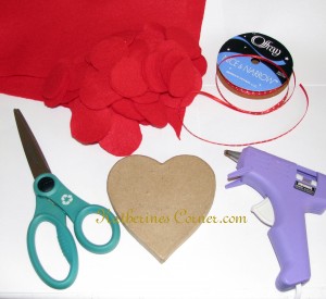 ruffle heart craft supplies 1