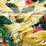 bowtie pasta and spinach katherines corner