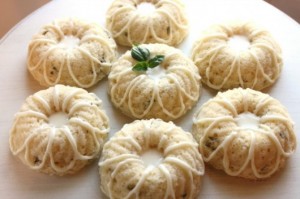 lemon basil bundt cakes