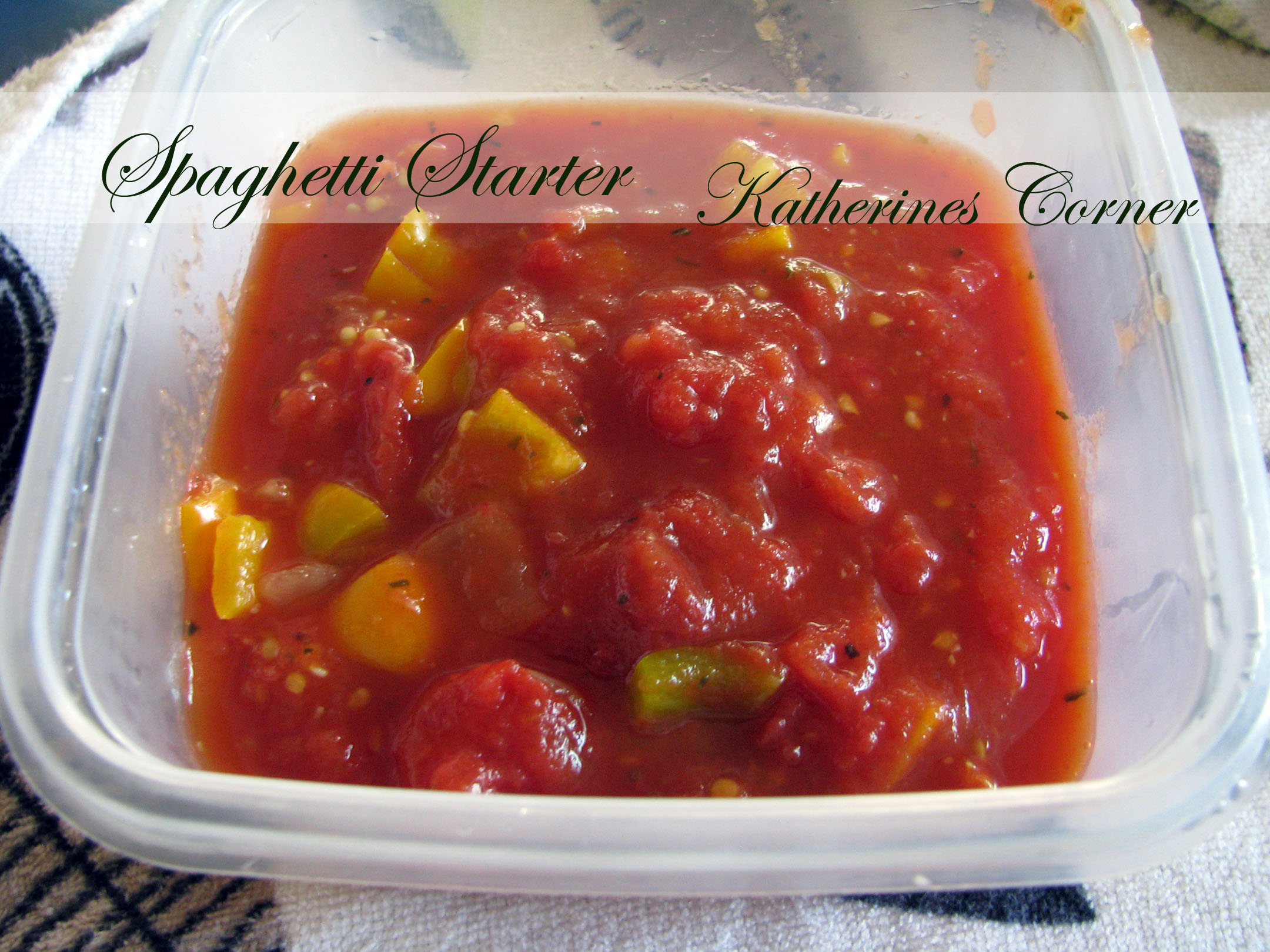 spaghetti starter katherines corner
