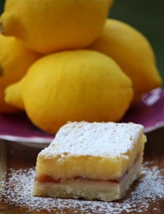 lemon raspberry bars
