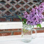 lilacs in jar
