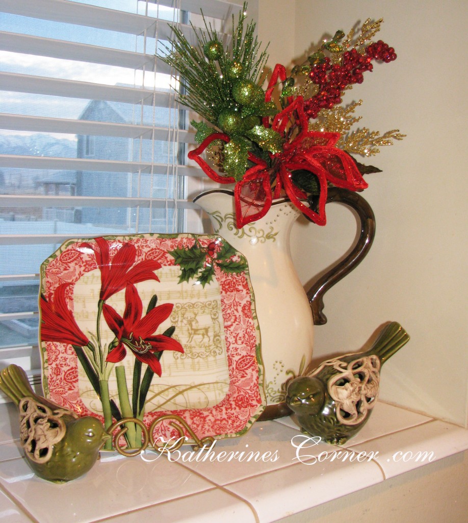 Christmas kitchen window Katherines Corner