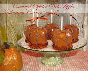 caramel spider web apples katherines corner