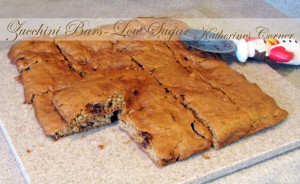 zucchini bars low sugar katherines corner