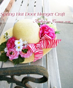 spring hat door hanger craft katherines corner