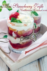 mini strawberry trifle recipe katherines corner