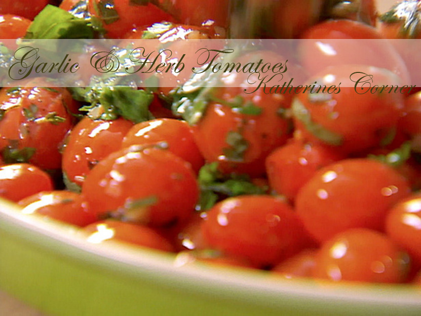 Meatless Monday Recipe Garlic and Herb Tomatoes