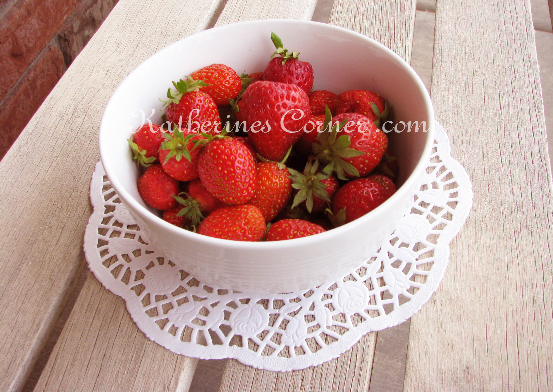 Wordless Wednesday The First Strawberries From Our Garden