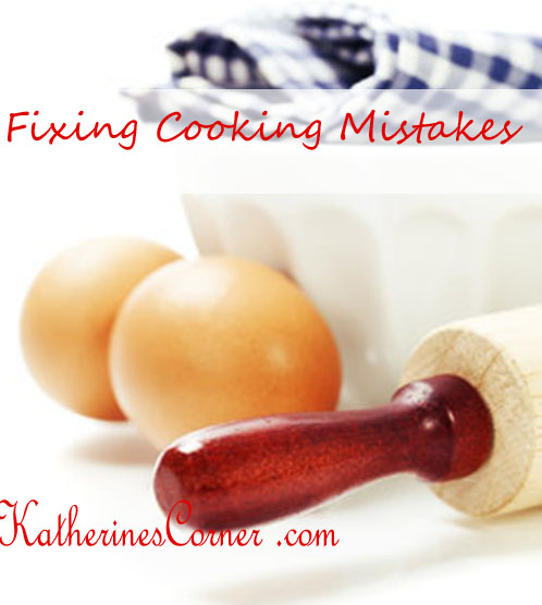 Fixing Cooking Mistakes
