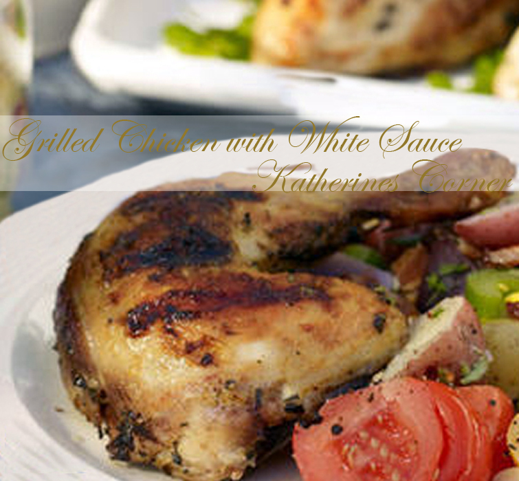 Grilled Chicken with White Sauce