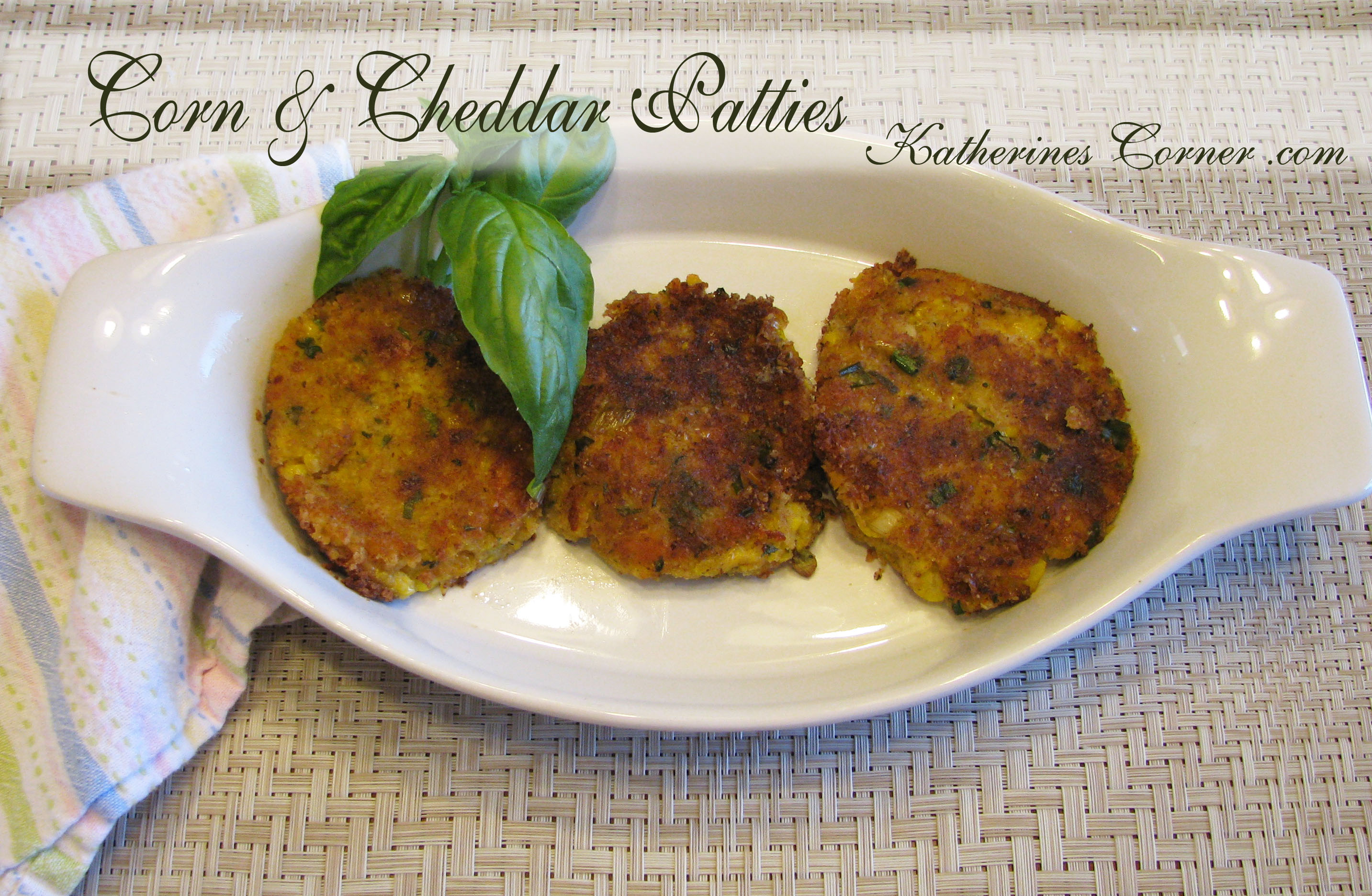 Corn and Cheddar Patties