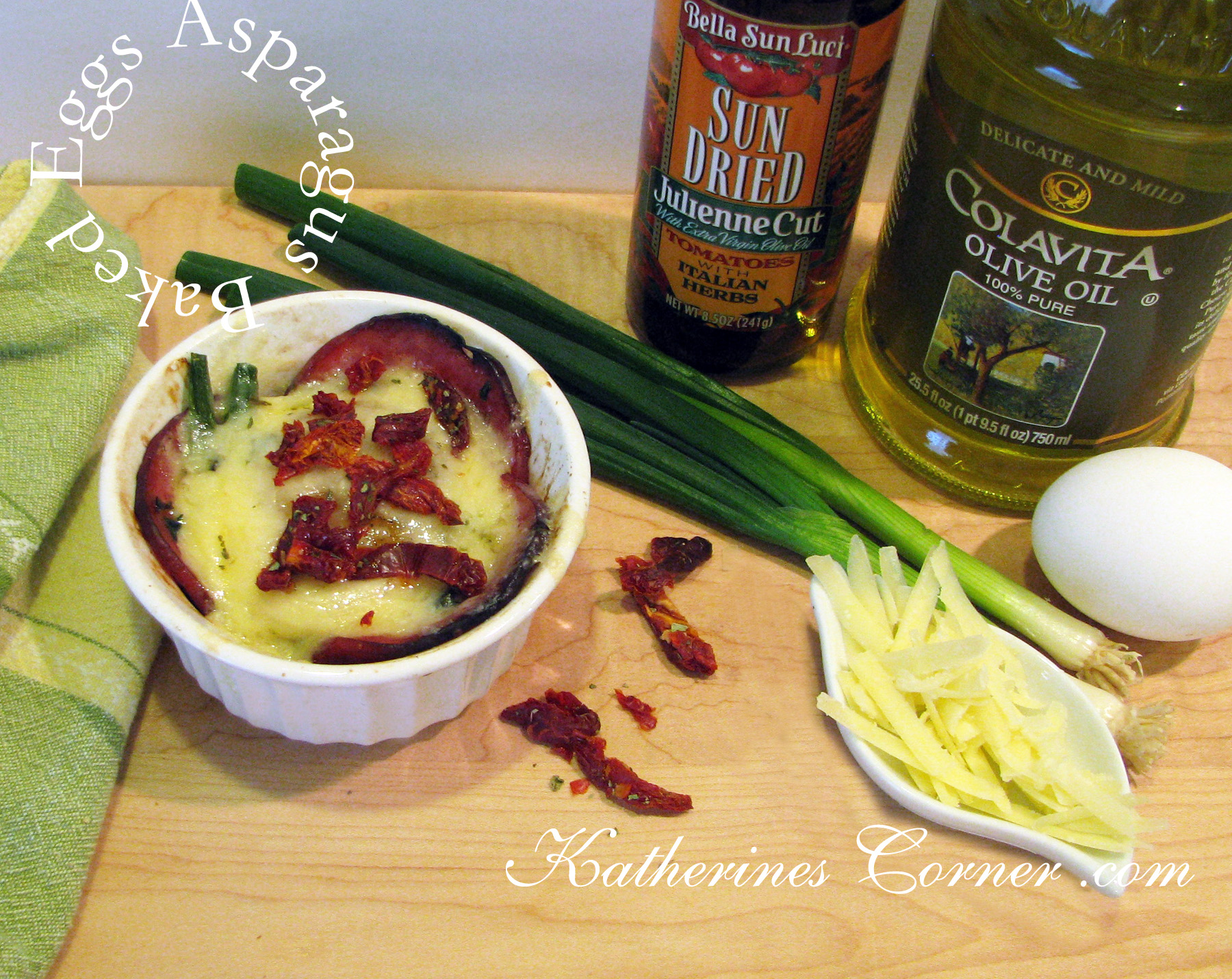 Baked Eggs Asparagus With Sun Dried Tomatoes