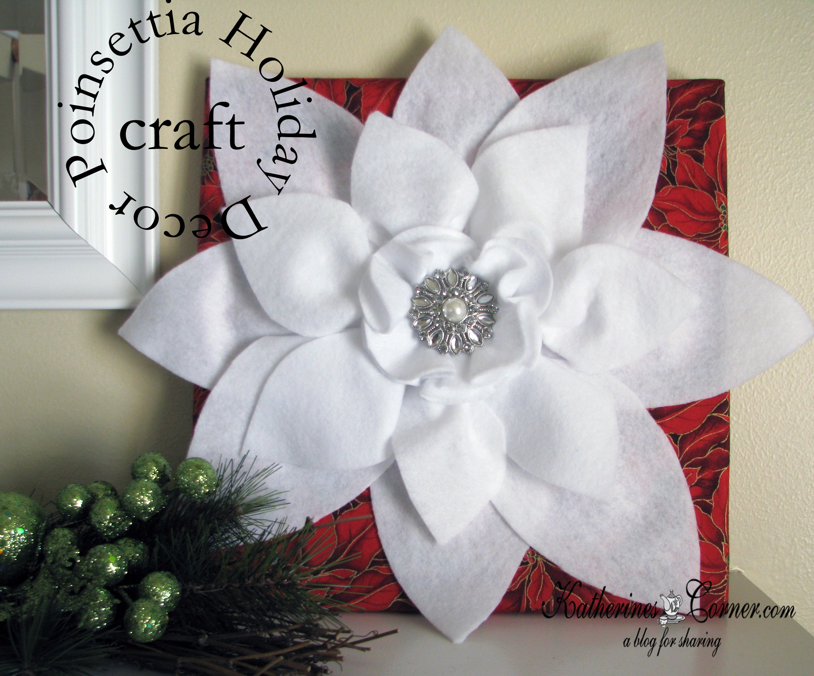 Holiday Poinsettia Craft