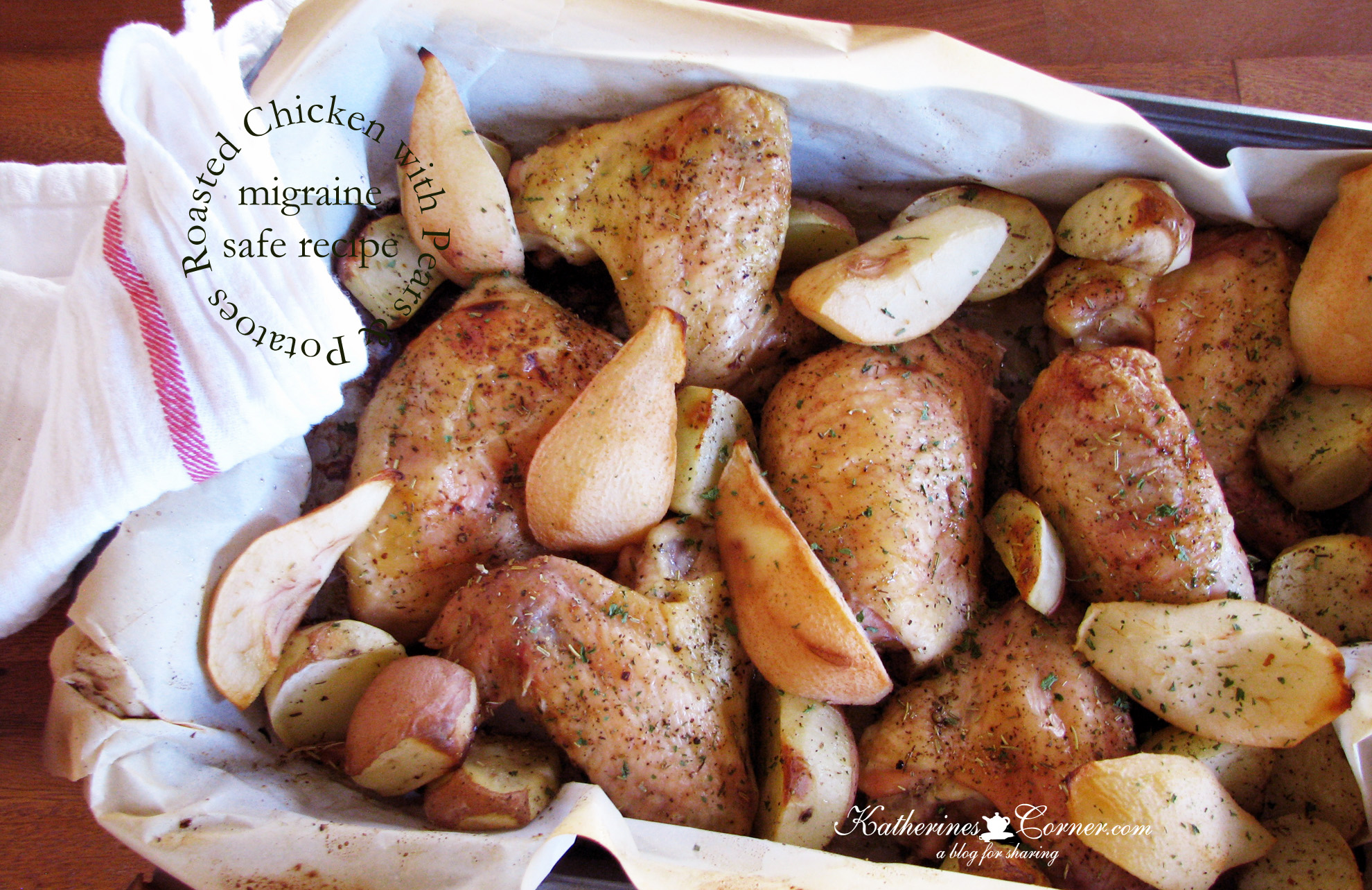 Roasted Chicken Pears Potatoes