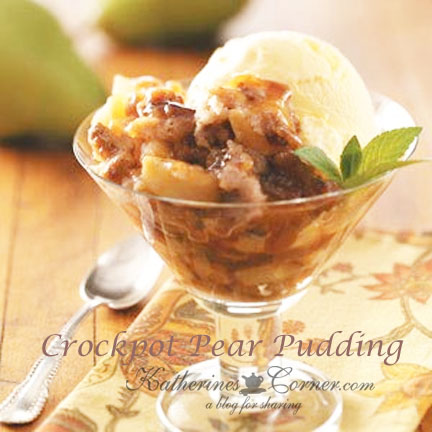 Crockpot Pear Pudding