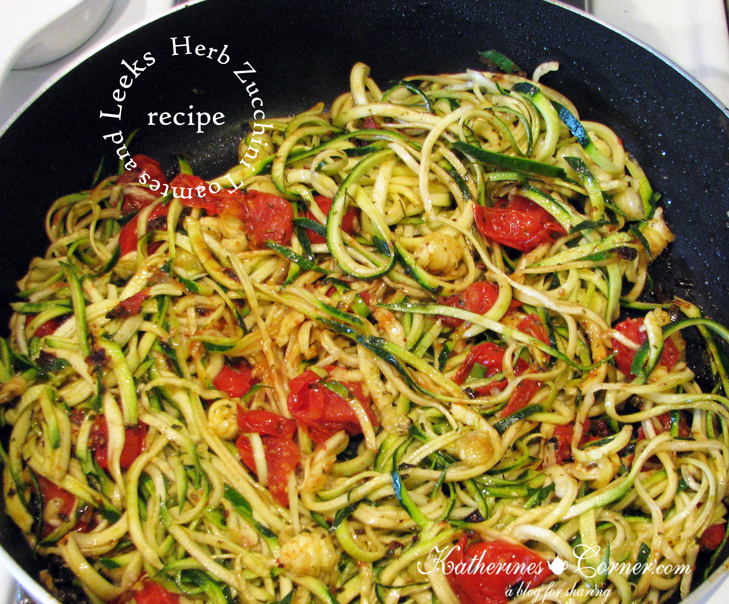 Herb Zucchini Tomatoes and Leeks Recipe