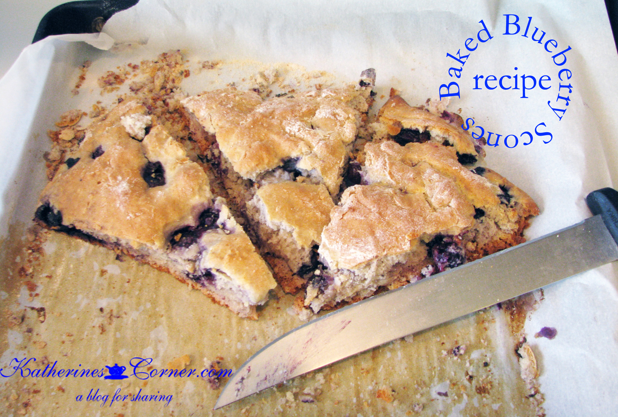 Baked Blueberry Scones