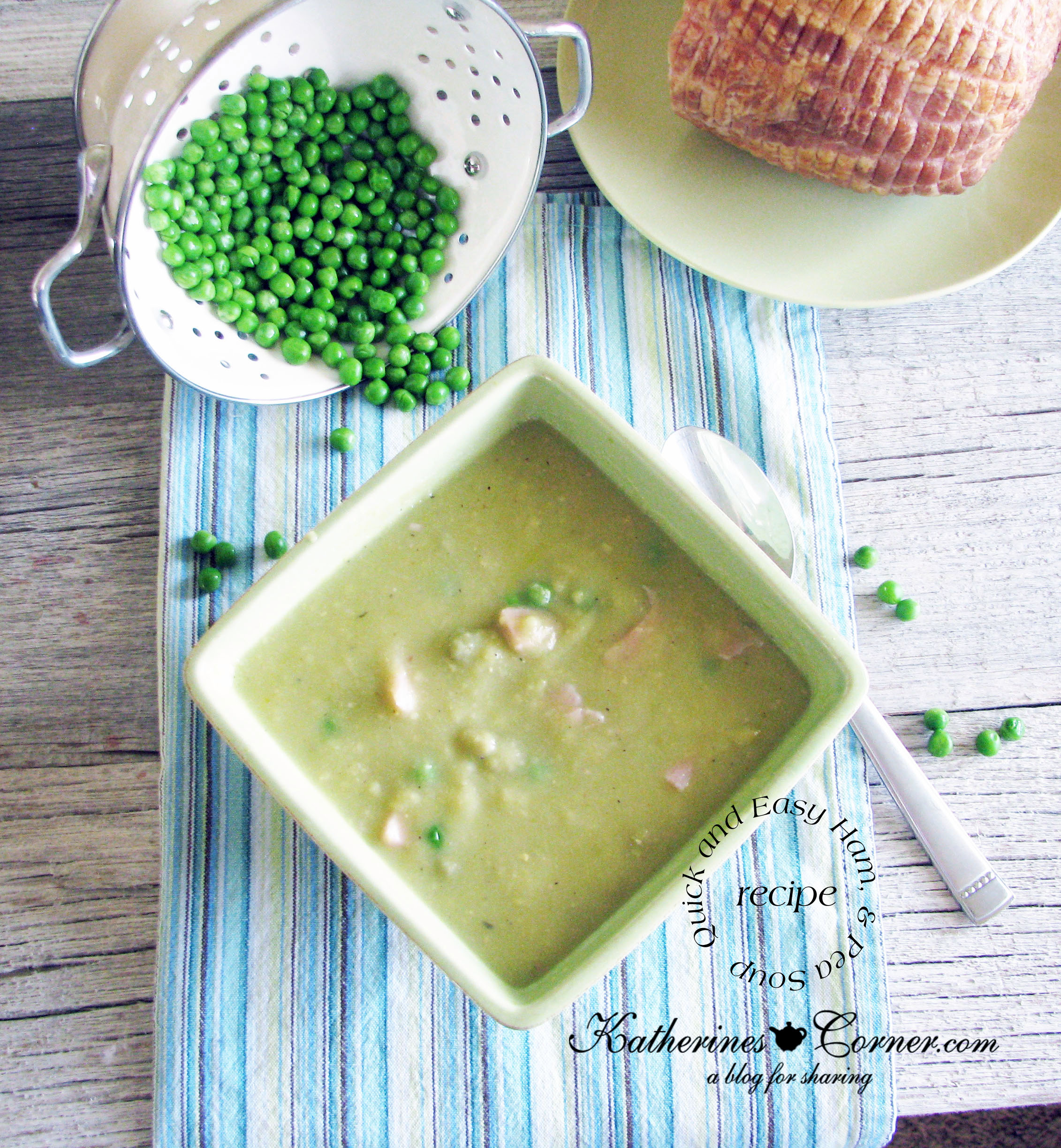 Quick Easy Ham and Pea Soup