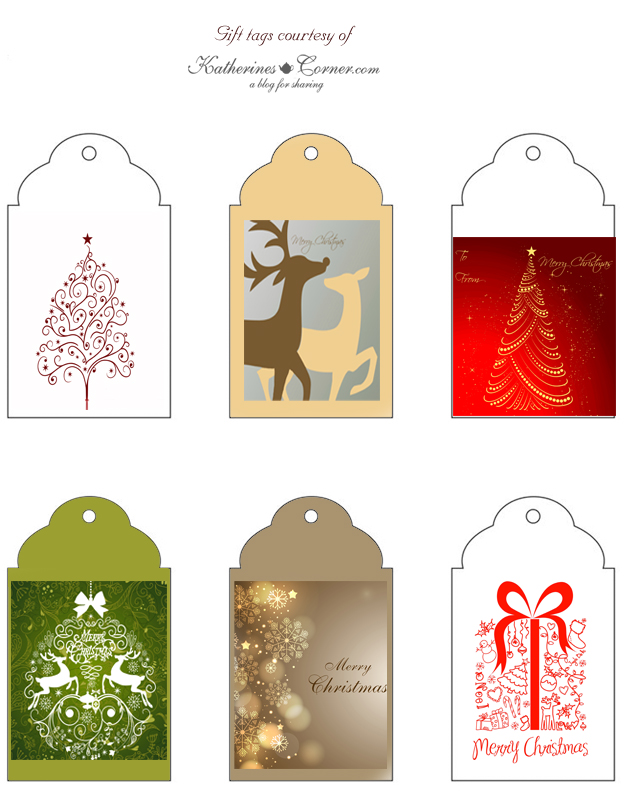 Gift Tag Printables and a Recipe