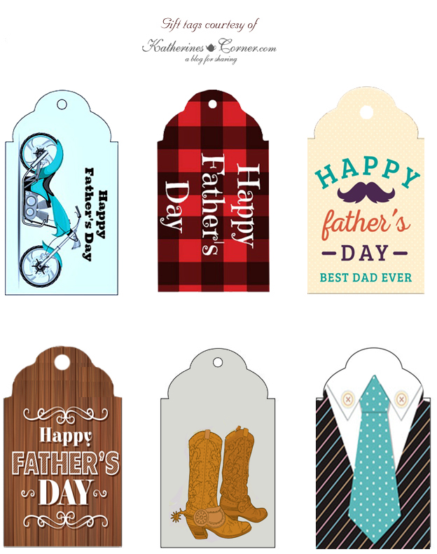 Fathers Day Gift Tag Printables Katherines Corner