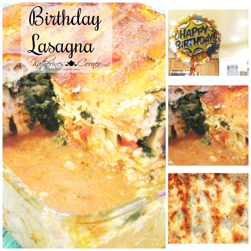 Birthday Lasagna