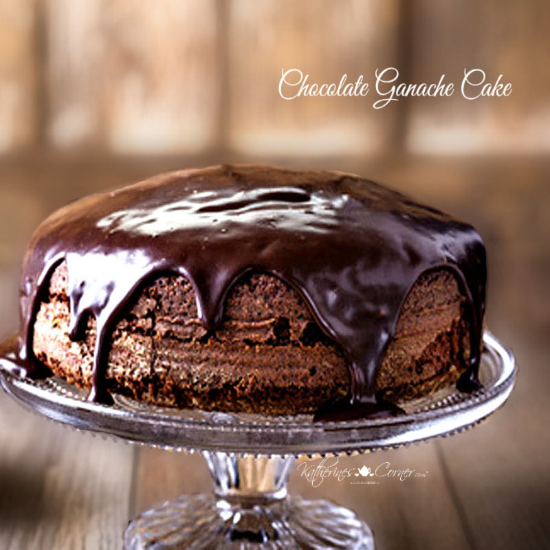 Dark Chocolate Ganache Cake