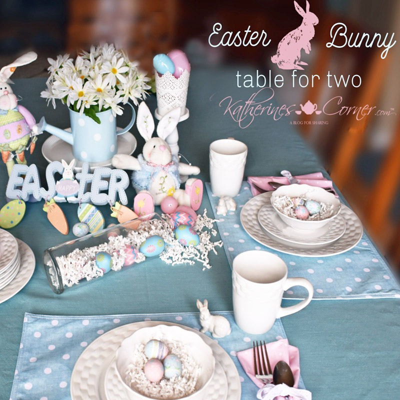 Easter Bunny Table for Two