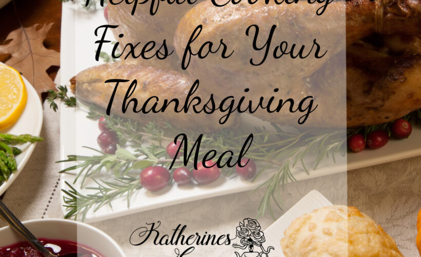 helpful cooking fixes for your thanksgving meal
