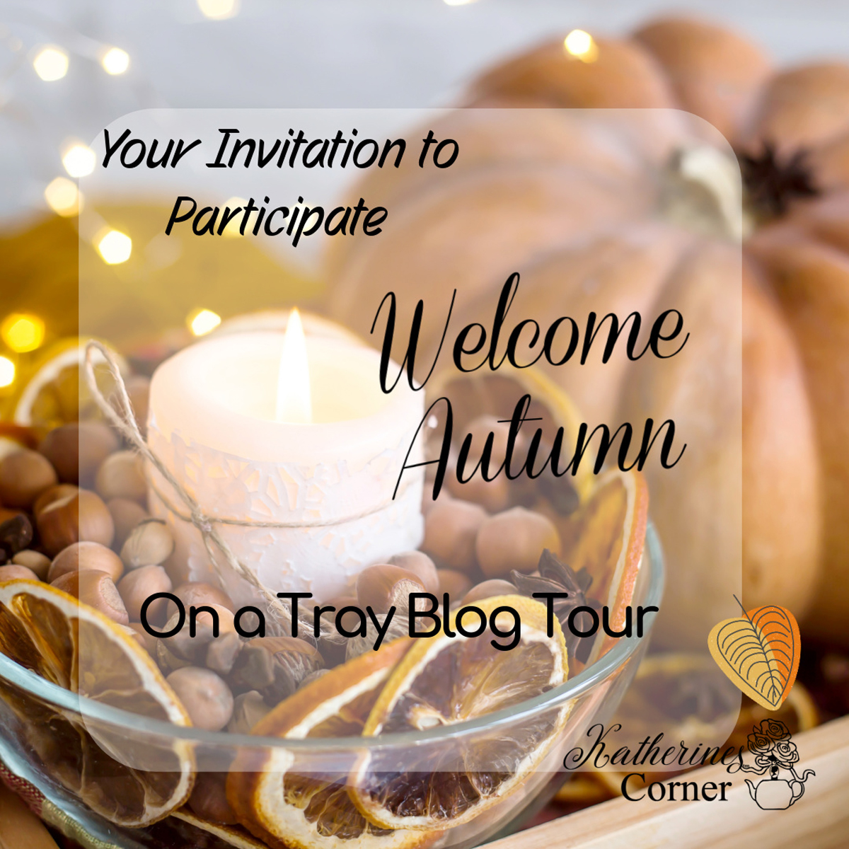 Welcome Autumn On a Tray Blog Tour Invitation