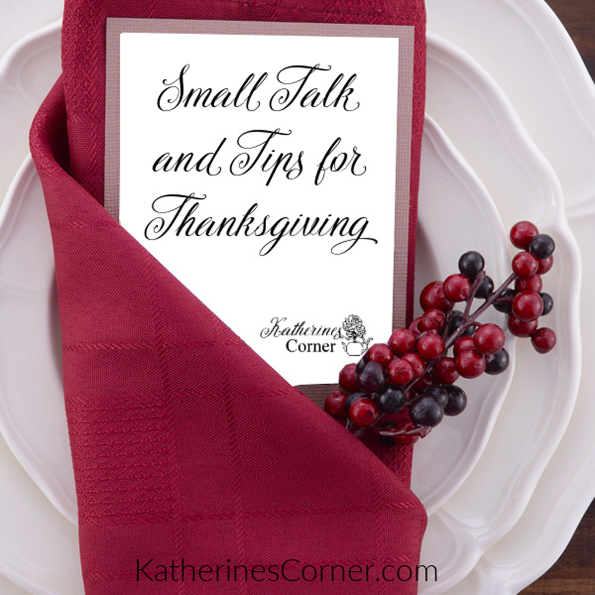 Small Talk and Tips for Thanksgiving